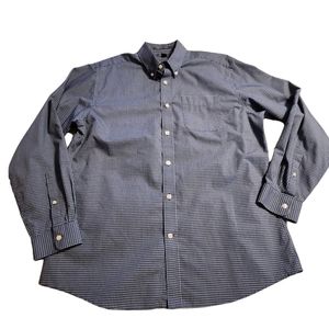 Eddie Bauer Men's Long-Sleeve Wrinkle Free Relaxed Fit Shirt Size Large F45